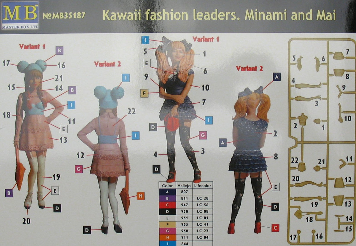 Master Box MB35187 1:35 Kawaii Fashion Leaders Minami and Mai
