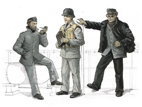 CMK F72159 1:72 S-100 Schnellboot Deck Crew (3 figs.)