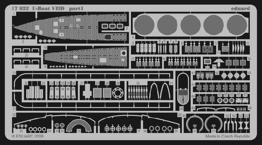 Eduard 17022 1:144 Type VIID U-Boat