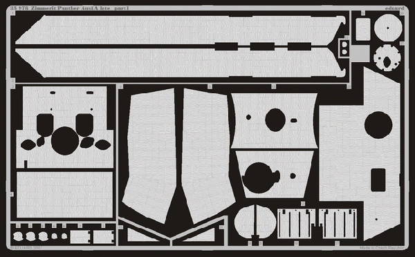 Eduard 35978 1:35 Zimmerit Pz.Kpfw.V Panther Ausf.A late