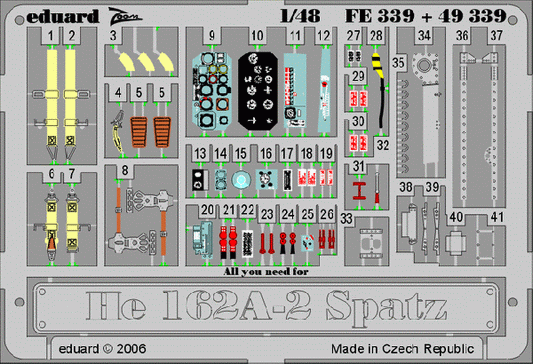 Eduard 49339 1:48 Heinkel He-162A-2 Salamander Spatz