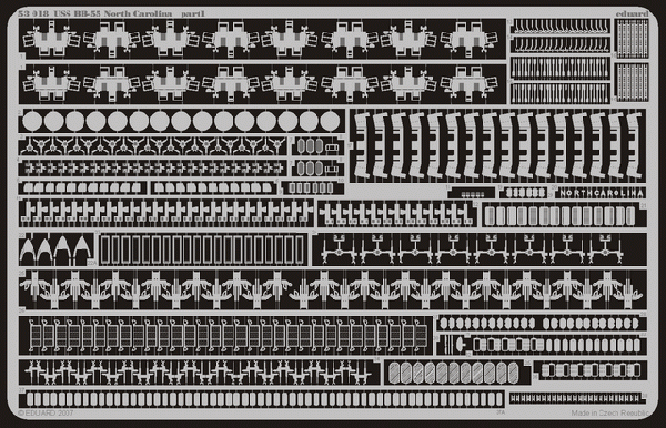 Eduard 53018 1:350 USS North Carolina BB55