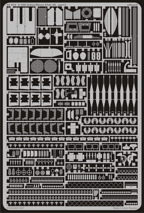 Eduard 53033 1:72 S-100 Schnellboot Flak 38mm