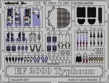 Eduard SS289 1:72 Eurofighter EF-2000B Typhoon two seat to be used with Revell