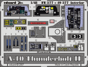 Eduard FE377 1:48 Fairchild A-10A Thunderbolt II interior