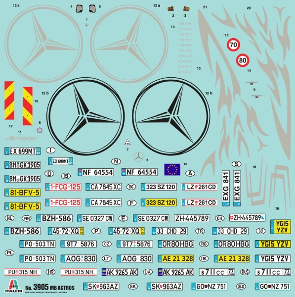 Italeri 3905 1:24 Mercedes-Benz Actros GigaSpace