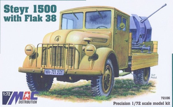 MAC Distribution 72106 1:72 Steyr 1500 lorry with Flak 38