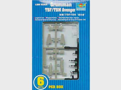 Trumpeter 06212 1:350 Grumman TBF-1 / TBM-3 Avenger (6 per box)