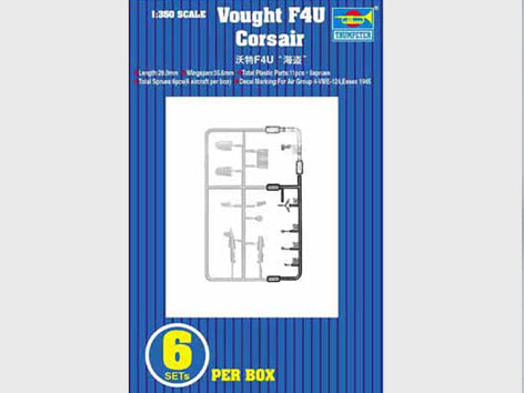 Trumpeter 06209 1:350 Vought F4U Corsair (6 per box)