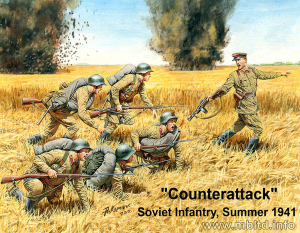 Master Box MB3563 1:35 'Counter Attack' Soviet Infantry Summer 1941