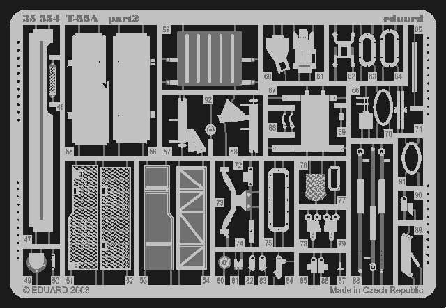 Eduard 35554 1:35 Soviet T-55A