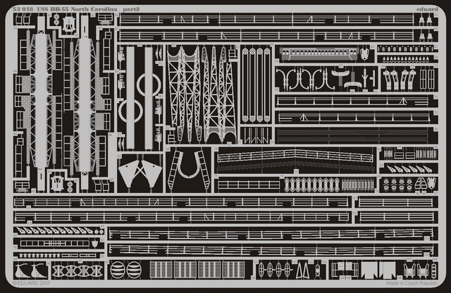 Eduard 53018 1:350 USS North Carolina BB55