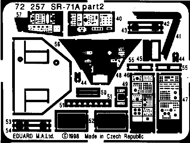 Eduard 72257 1:72 Lockheed SR-71 Blackbird