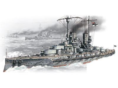 ICM S002 1:350 Grosser Kurfuerst German Battleship