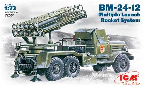 ICM 72591 1:72 Soviet BM-24-12 Katiusha on Zil-157 Chassis