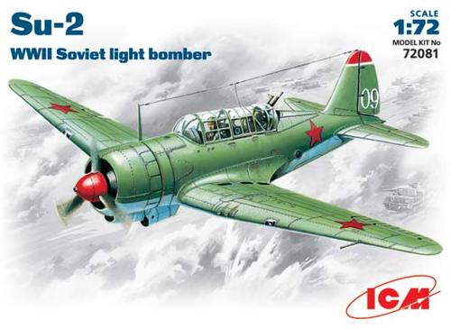 ICM 72081 1:72 Sukhoi Su-2 WWII Soviet Light Bomber