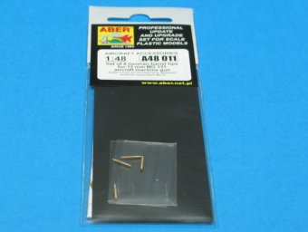 Aber A48011 1:48 Set of 4 Barrel Tips for German 13mm MG.131 Aircraft Machine Gun