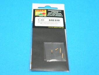 Aber A48010 1:48 Set of 2 Barrels for German Aircraft 30mm Machine Cannons Mk.108 with Blast Tube
