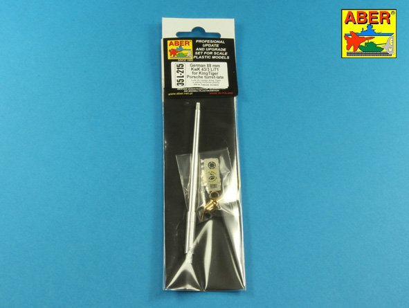 Aber 35L215 1:35 Barrel for German 88mm Kw.K 43 (L/71) Gun used on Tiger B Porsche Turret-Late