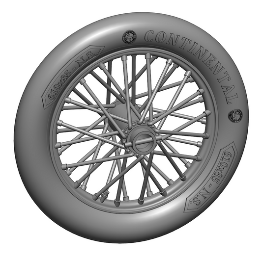 Art Scale 200-A32007 1:32 German 610x85 spoked wheels - 1 pair 3d-printed