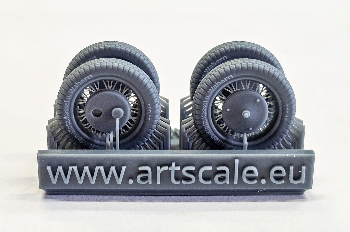 Art Scale 200-A35002 1:35 Zundap KS 750 wheels and cylinders (
