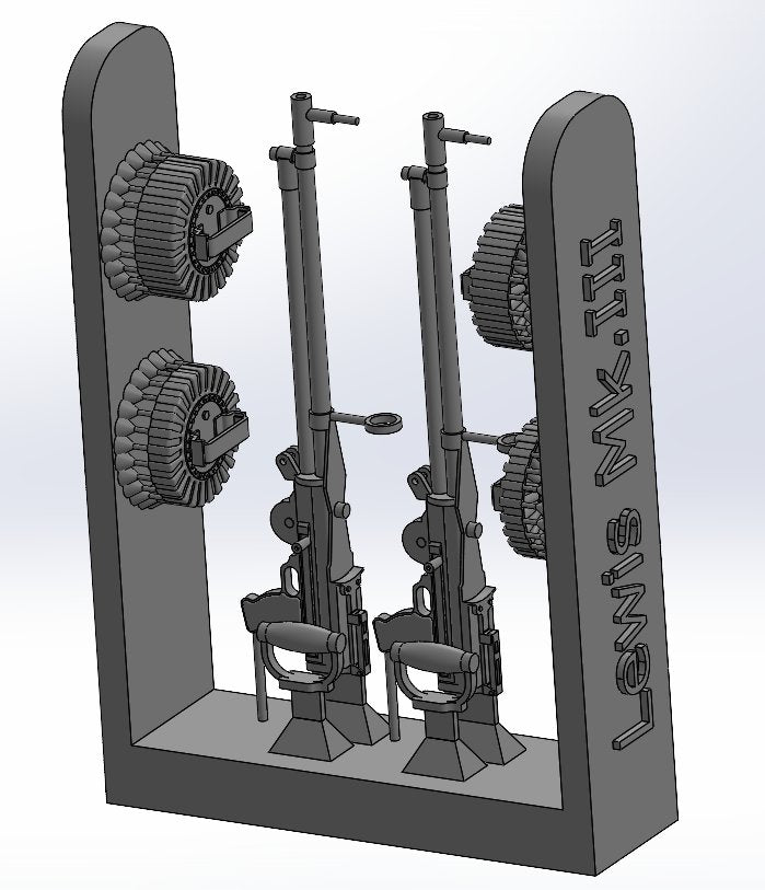 Art Scale 200-A48013 1:48 Lewis Mk.III - 3D-Printed machine guns - 2 pc