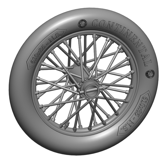 Art Scale 200-A48016 1:48 German 610x85 spoked wheels - 1 pair 3d-printed