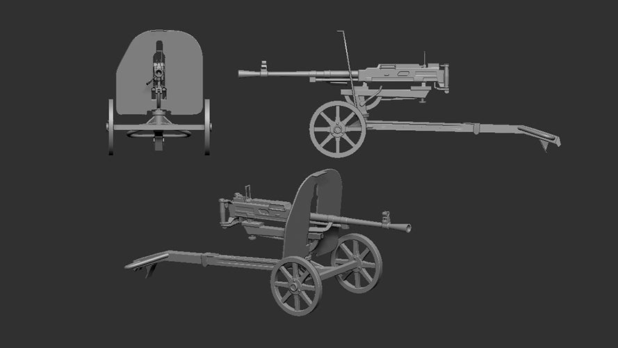 Art Scale 200-A72004 1:72 Goryunov SG-43 machine gun