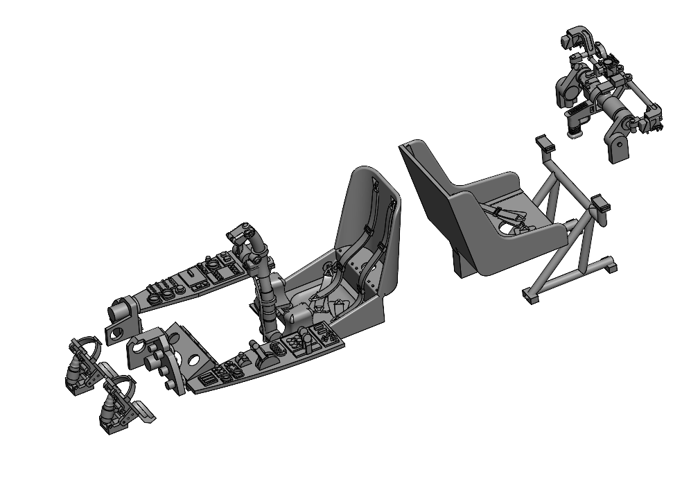 Art Scale 200-A72012 1:72 Messerschmitt Me-410A-1/U-2 cockpit interior detailing set