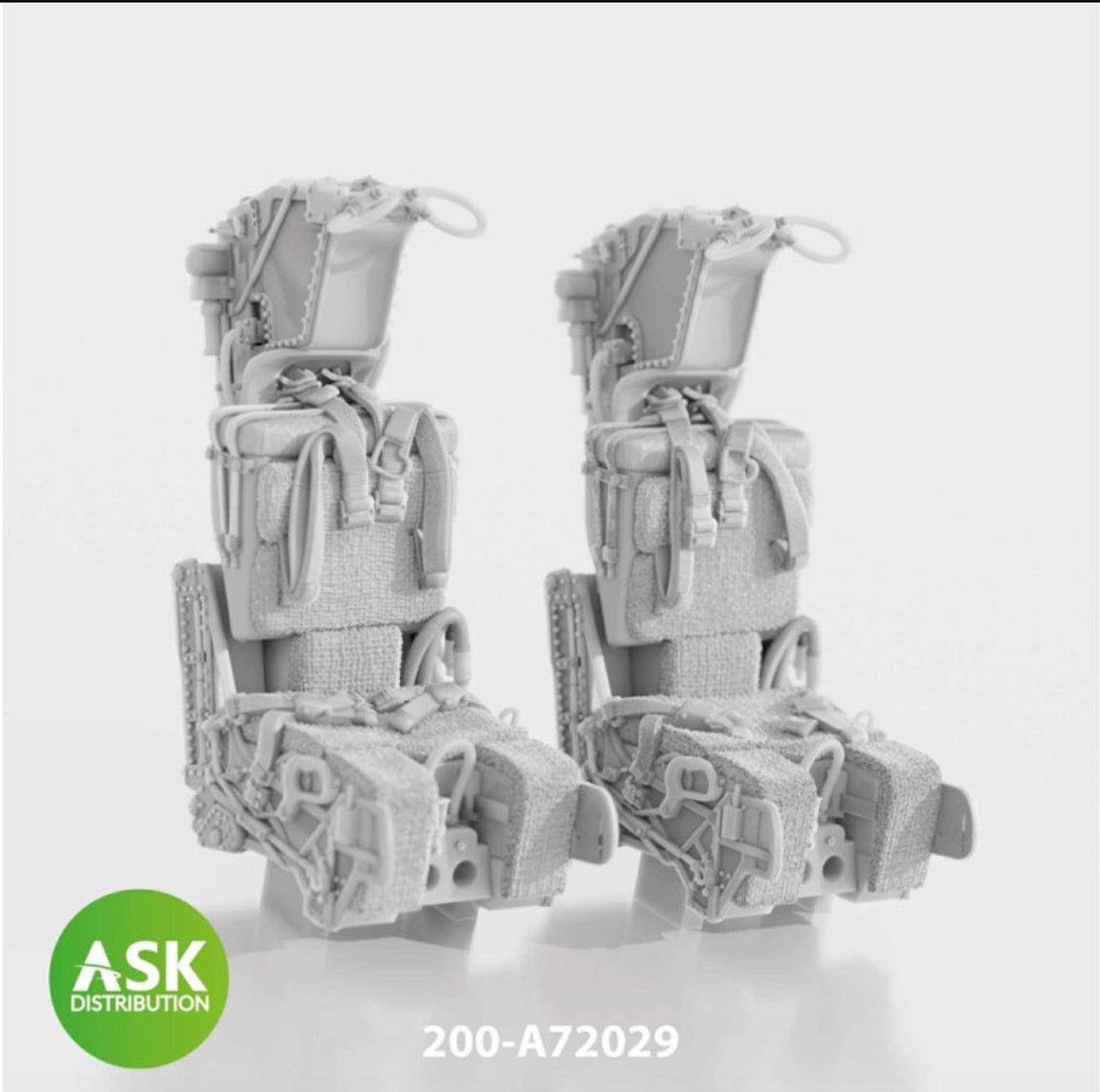 Art Scale 200-A72029 1:72 GRU-7A ejection seat including seat belts, 2 pcs.