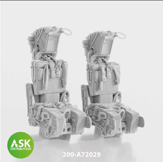 Art Scale 200-A72029 1:72 GRU-7A ejection seat including seat belts, 2 pcs.