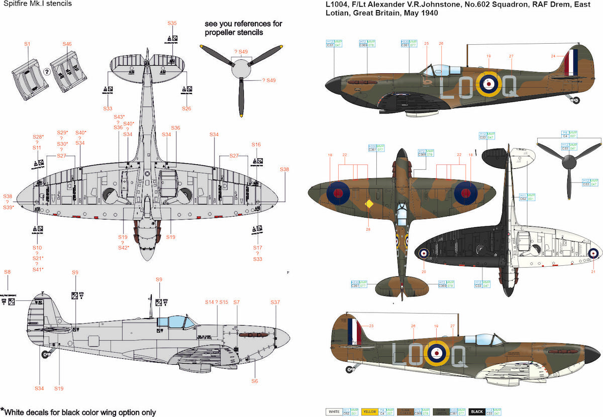 Art Scale 200-D32088 1:32 Supermarine Spitfire Mk.Ia part 1 - 'The Few', 1940