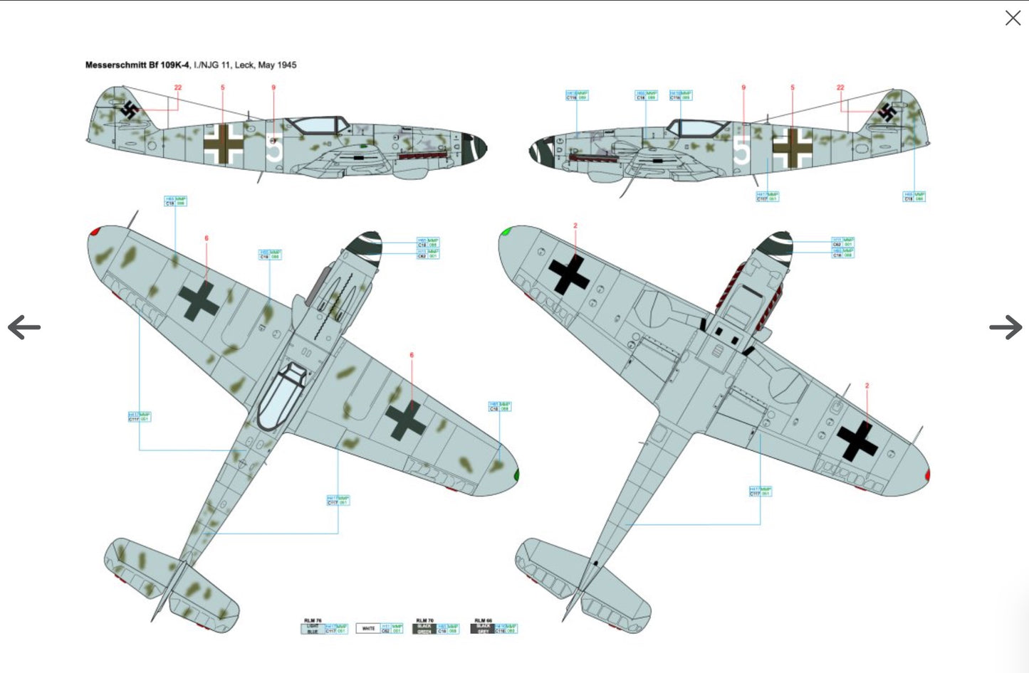 Art Scale 200-D48085 1:48 Messerchmitt Bf 109K-4 part 2 - Swan song of the Bf109
