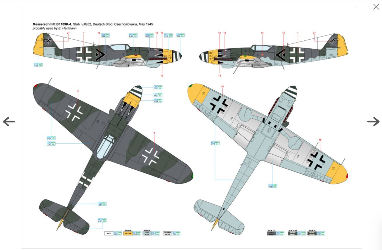 Art Scale 200-D48085 1:48 Messerchmitt Bf 109K-4 part 2 - Swan song of the Bf109