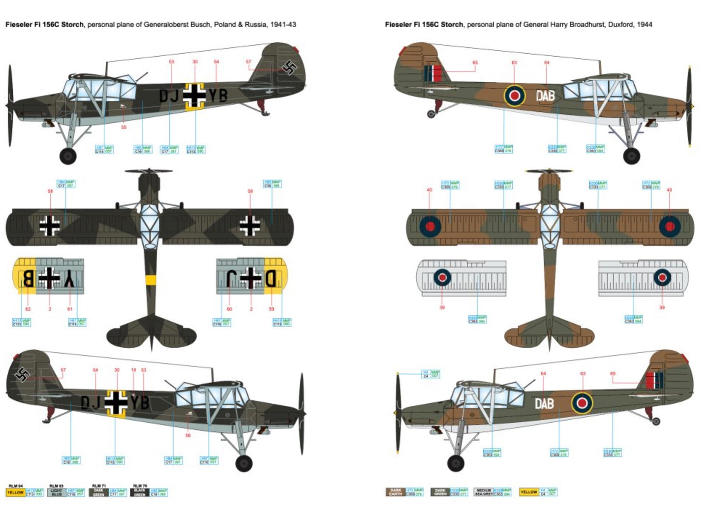 Art Scale 200-D72039 1:72 Fieseler Fi-156C Storch part 1 - Around WWII Europe and Foreign services