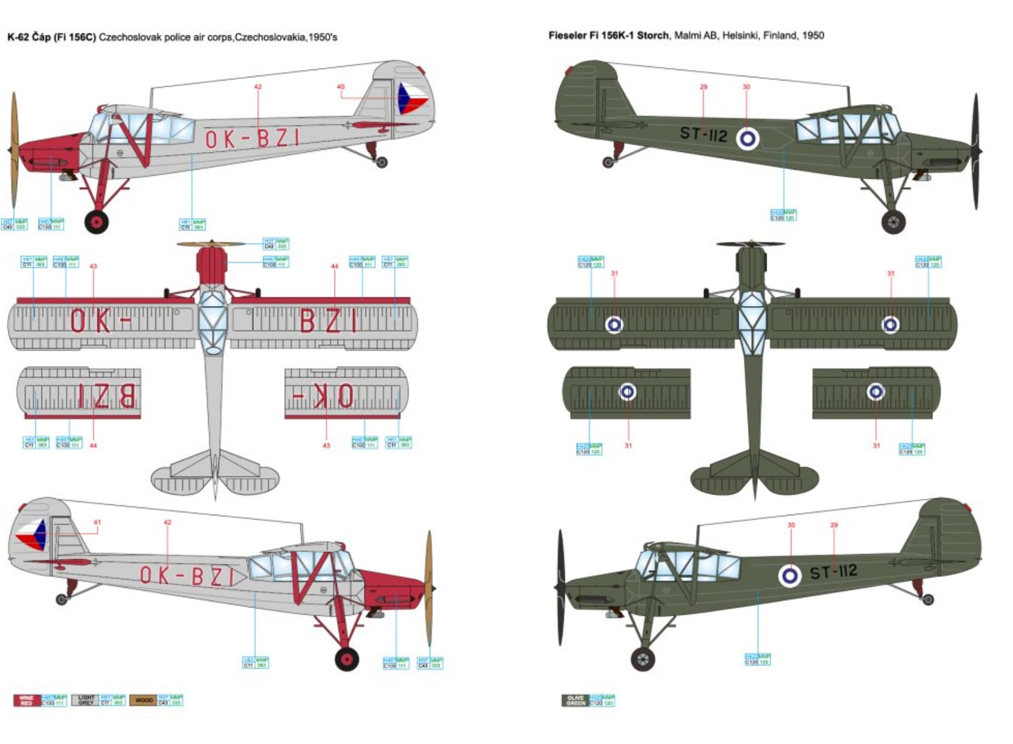 Art Scale 200-D72040 1:72 Fieseler Fi 156 Storch part 2 - Around WWII Europe and Foreign services.