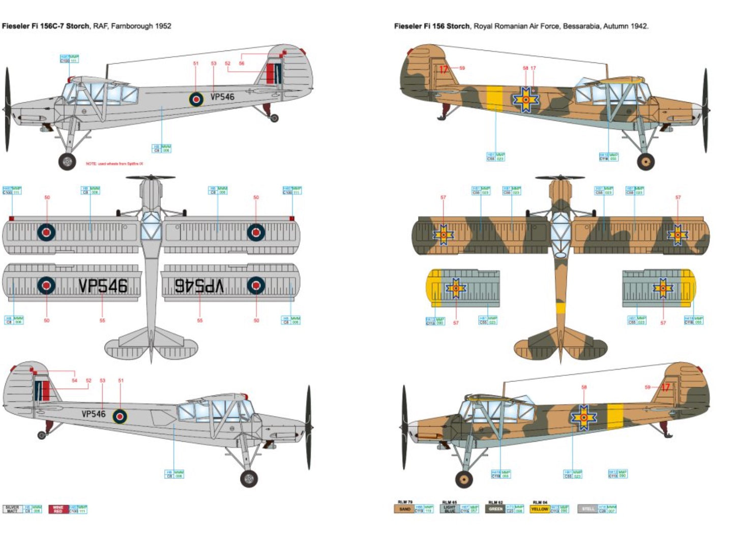 Art Scale 200-D72040 1:72 Fieseler Fi 156 Storch part 2 - Around WWII Europe and Foreign services.