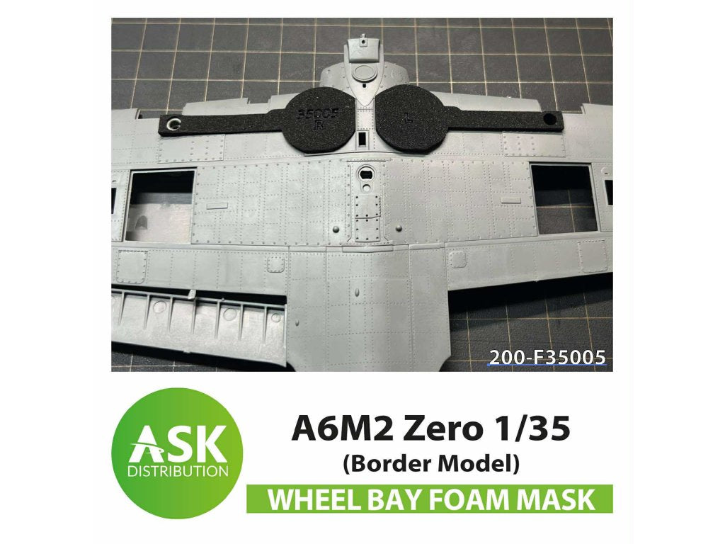 Art Scale 200-F35005 1:35 Mitsubishi A6M2 Zero Foam flexible undercarriage shaft mask