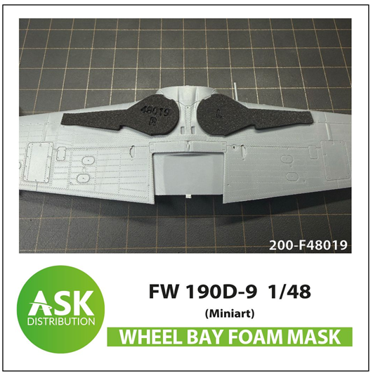 Art Scale 200-F48019 1:48 Focke-Wulf Fw-190D-9 flexible FOAM wheel bay mask