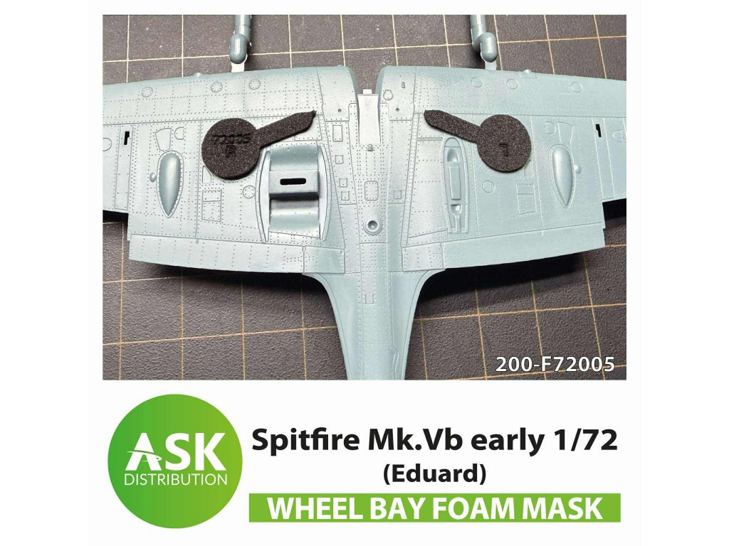 Art Scale 200-F72005 1:72 Supermarine Spitfire Mk.Vb Flexible Foam Masking Plug