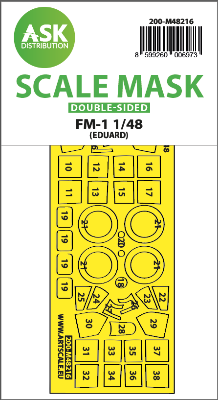 Art Scale 200-M48216 1:48 General-Motors FM-1 Wildcat wheels and canopy  paint mask