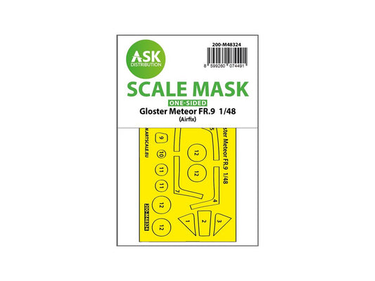 Art Scale 200-M48324 1:48 Gloster Meteor FR.9 one-sided self-adhesive fit mask