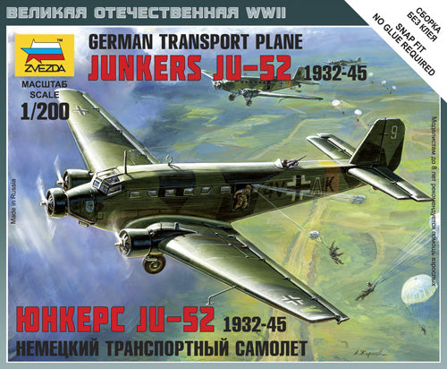 Zvezda 6139 1:200 Junkers Ju-52/3m