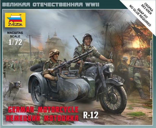 Zvezda 6142 1:72 German Motorcycle BMW R-12