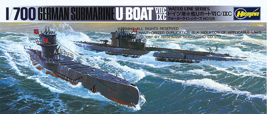 Hasegawa WL901 1:700 Submarine U-Boat VIIC/IXC