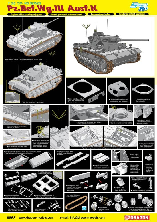 Dragon 6853 1:35 Pz.Bef.Wg.III Ausf.K