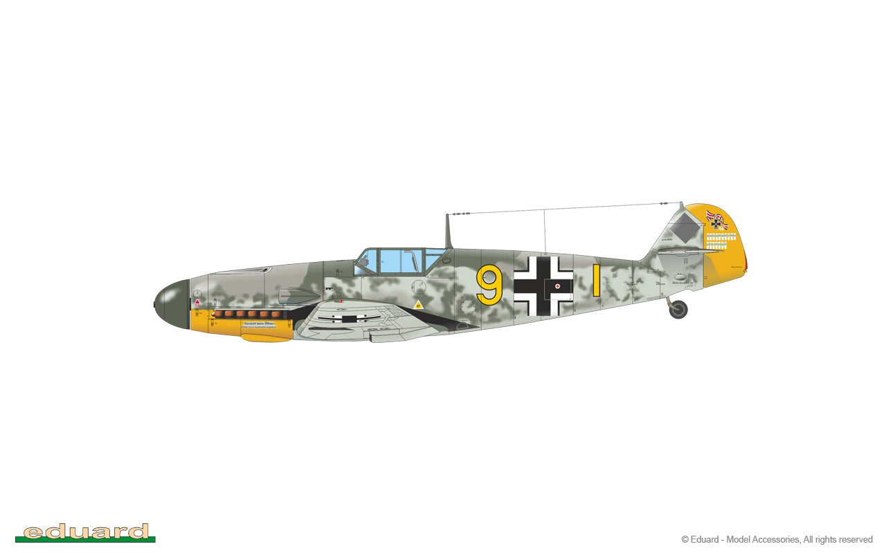 Eduard kits 82115 1:48 Messerschmitt Bf109 F-2 ProfiPack