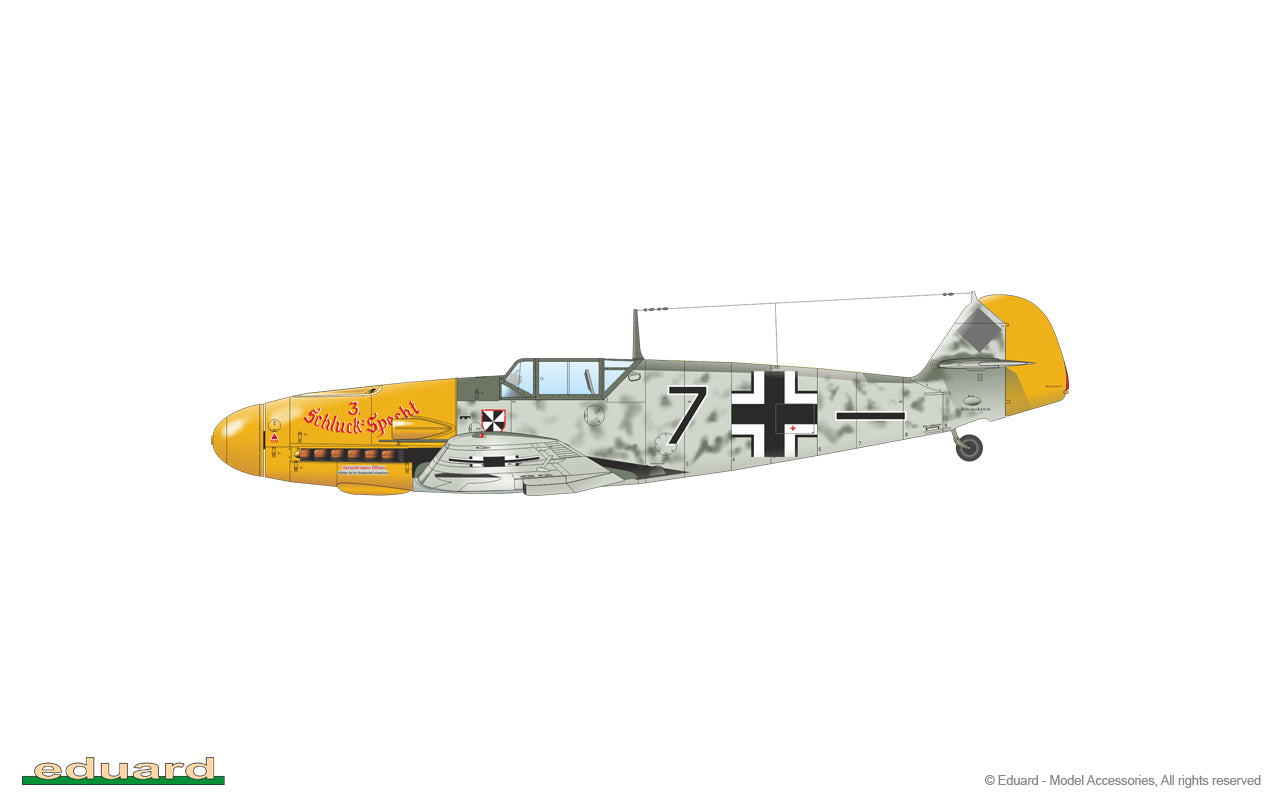 Eduard kits 82115 1:48 Messerschmitt Bf109 F-2 ProfiPack