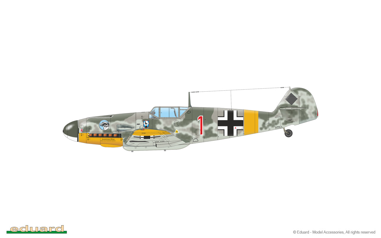 Eduard kits 82115 1:48 Messerschmitt Bf109 F-2 ProfiPack