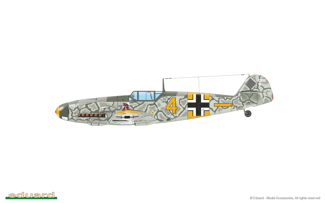 Eduard kits 82115 1:48 Messerschmitt Bf109 F-2 ProfiPack